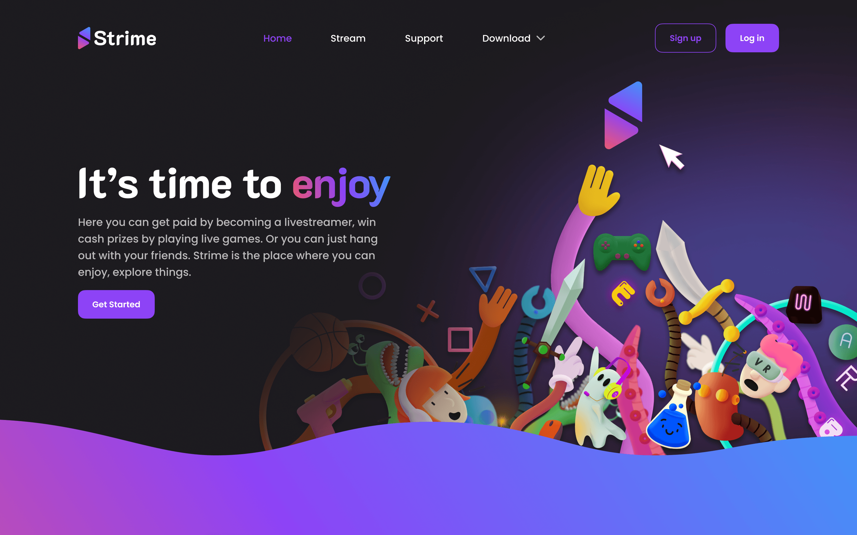 Strive entertainment app